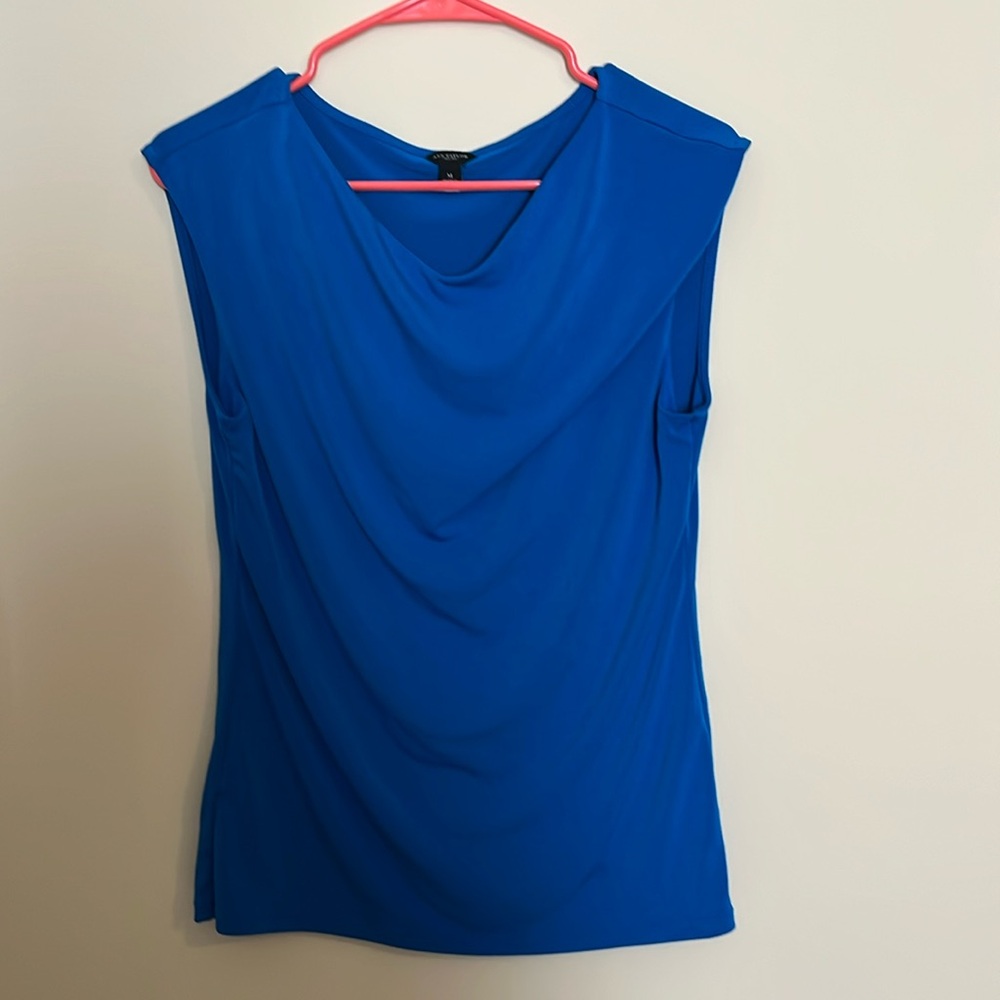 Beautiful blue business casual top